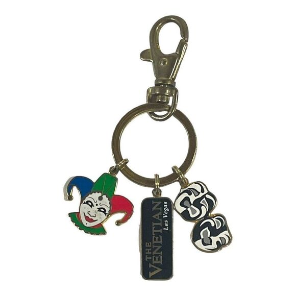 The Venetian Keychain Las Vegas Casino Souvenir Keyring KeyTag Purse Clip Gift - Picture 1 of 8